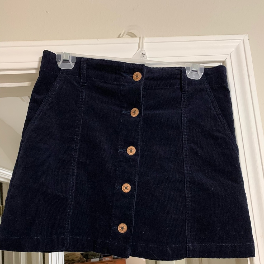 Corduroy mini skirt